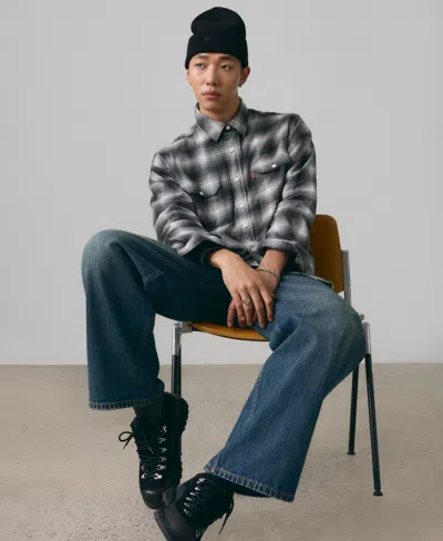 Levi's Jackson Worker Overshirt In Gray