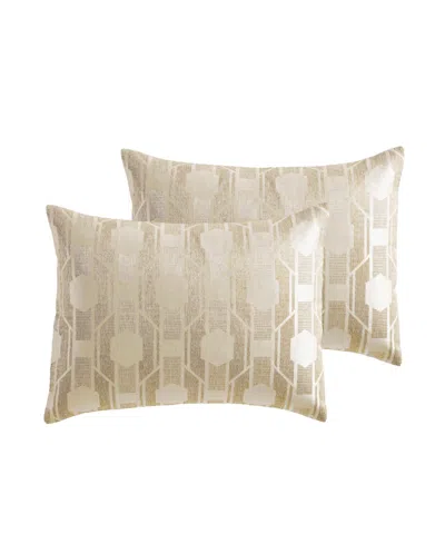 Macy's Macys Wade Geometric 14 Pc. Comforter Sets In Neutral