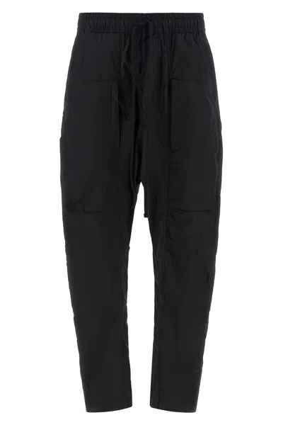 Thom Krom 34 Drawstring Low-crotch Pants In Black