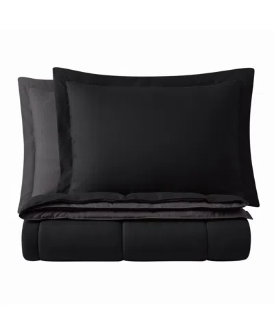 Truly Soft Everyday Reversible 3-pc. Comforter Set, King In Black