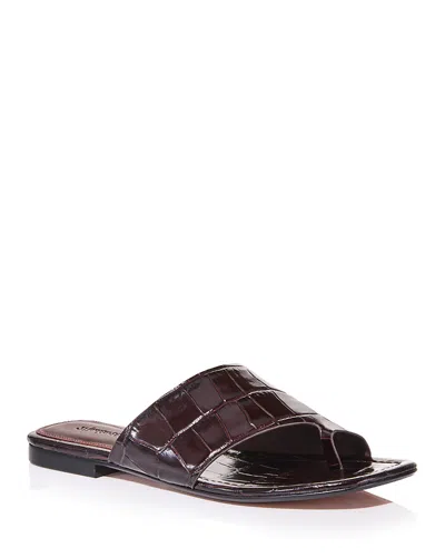 Madewell Ashton Loop Slide Sandals Coffee Bean In Multi