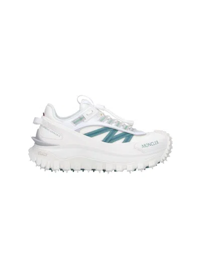 Moncler Trailgrip Low Top Technical Sneakers In White