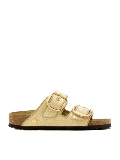 Birkenstock Arizona Big Buckle Natural – Woven Textile Sandal In Neutral