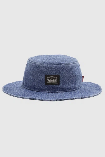 Levi's Bay Drawstring Bucket Hat In Blue