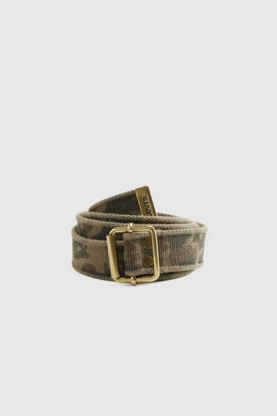 Levi's Washed Down Web Belt In Green