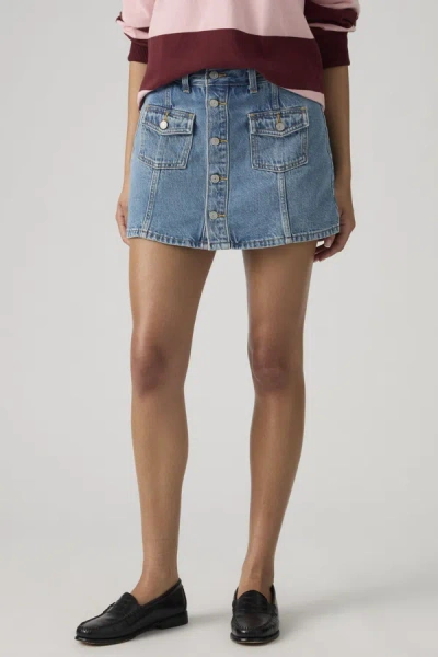 Levi's Button Front Skort In Multi