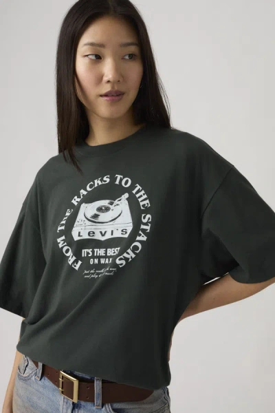 Levi's Graphic Short Stack Tee In Green