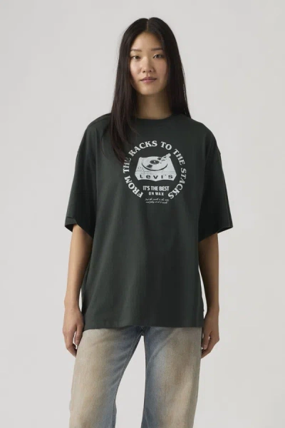 Levi's Graphic Short Stack Tee In Green