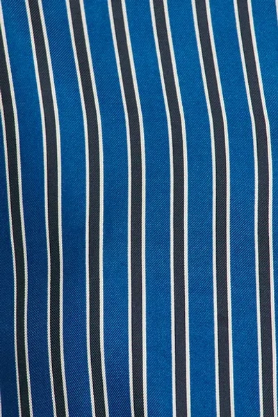 Totême Toteme Oversize Stripe Silk Button-up Shirt In Multi