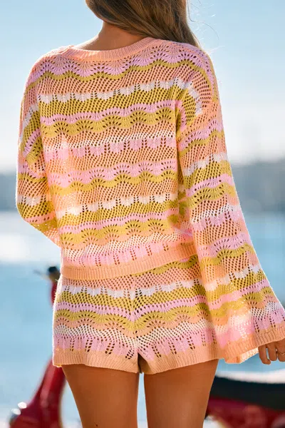 Cupshe Pixels Cover-up Shorts In Multi
