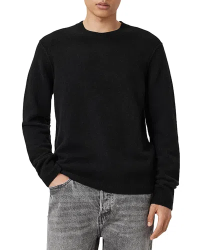 Allsaints Pattern Crewneck Sweater In Black