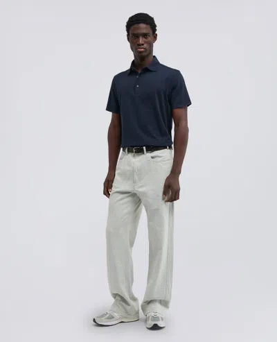 Aspesi Cotton Jersey Polo Shirt In Blue