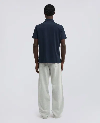 Aspesi Cotton Jersey Polo Shirt In Blue