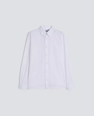 Aspesi Box Cut Cotton Poplin Shirt In White