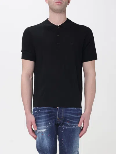 Dsquared2 Dsquared D2 Upside Down Polo In Black