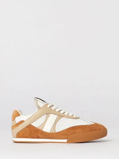 Chloé Kick Brown Sneaker With Logo Patch On The Tongue And Logo Lettering On The Back In Fabric And Suede  In Brown