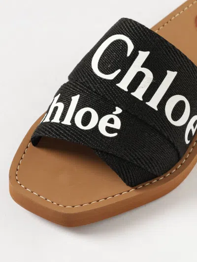 Chloé Woman Sandals Black Size 5 Polypropylene In Black