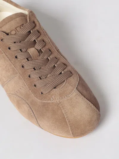 Tod's Women Brown Suede Sneakers, 3.5 Luxury Sneakers For Women Darveys