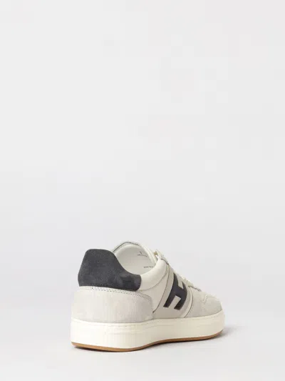Hogan Lightweight Leather And Mesh Athletic Sneakers In White