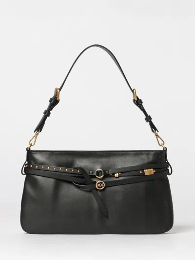 Pinko Mini Structured Studded Shoulder Bag In Black