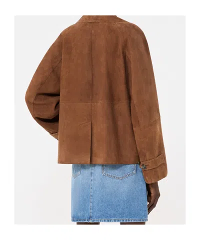 Weekend Max Mara Double-breasted Jacket In Brown