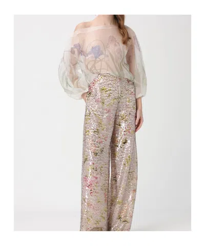 Alberta Ferretti Patterned Blouse In Neutral