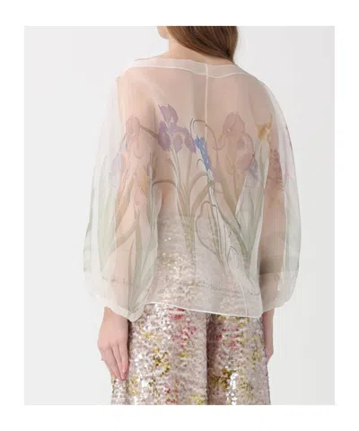 Alberta Ferretti Patterned Blouse In Neutral
