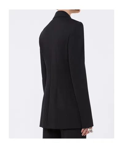 Sportmax Double-breasted Jacket Featuring Button Detailing In Black