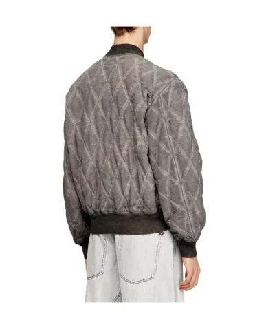 Diesel J-type-treat Diamond-quilted Cotton Blend Jacket In Multi