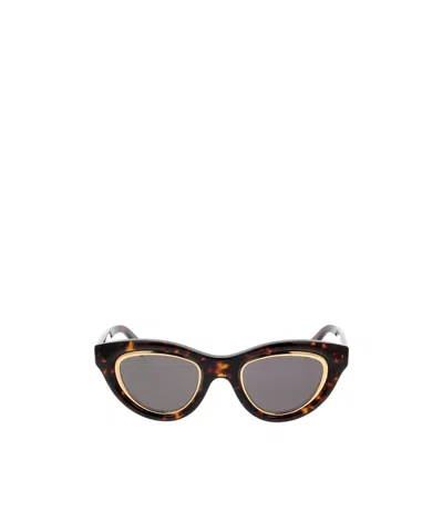 Loewe Anagram Cat-eye Tortoiseshell Acetate And Gold-tone Sunglasses In Multi