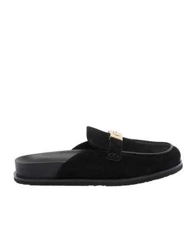 Tory Burch Black Leelee Mules In Black