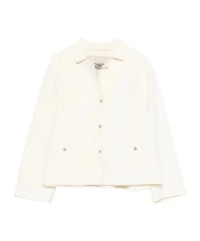 Herno Polyamide Elastane Jacket In White