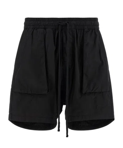 Thom Krom Drawstring Multiple-pocket Shorts In Black