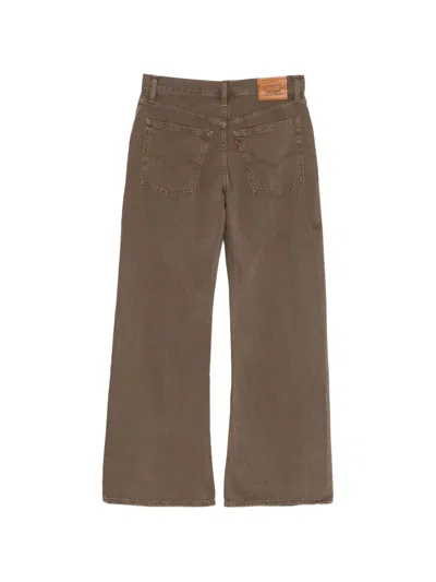 Levi's Loose Boot Washed Jeans In Brown