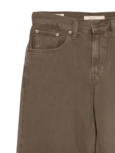Levi's Loose Boot Washed Jeans In Brown