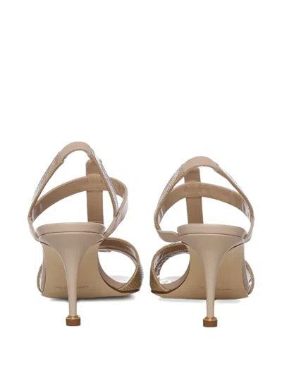 Manolo Blahnik T-strap Heeled Sandals In Multi