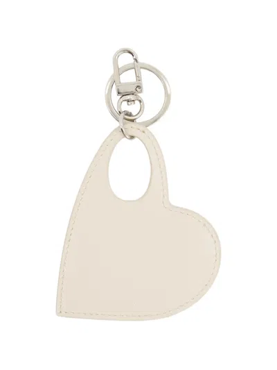 Coperni Heart Keychain In White