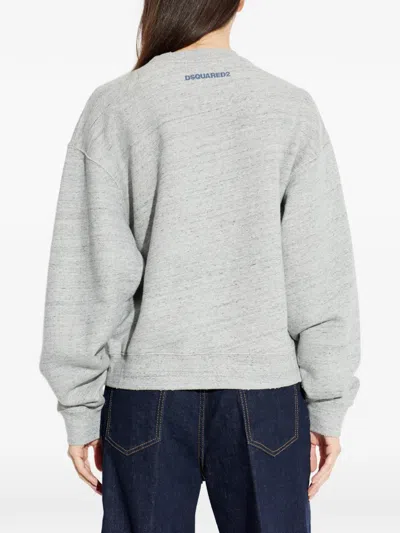 Dsquared2 Printed Sweatshirt In Gray
