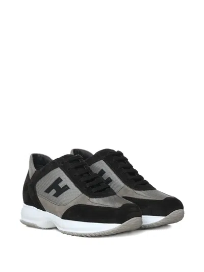 Hogan Interactive Low-top Sneakers In Gray