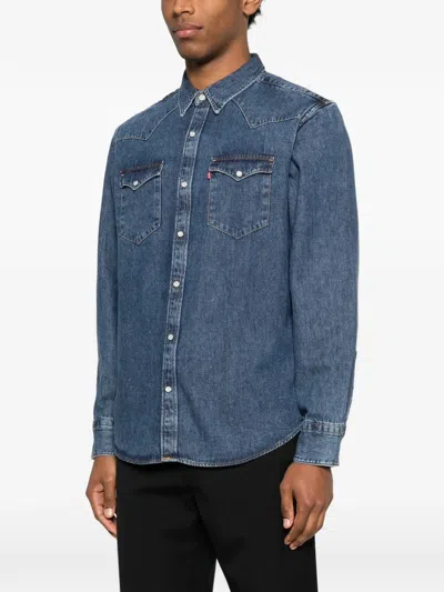 Levi's Barstow Western Denim Shirt In Red Cast Rinse