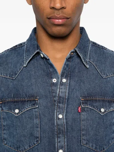 Levi's Barstow Western Denim Shirt In Red Cast Rinse