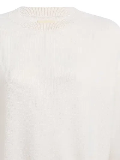 Khaite Margaux Cashmere Crewneck Sweater In Neutral