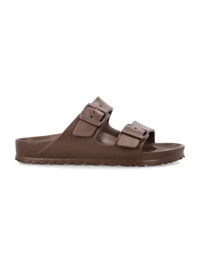 Birkenstock Arizona Essentials Slide Sandal In Brown