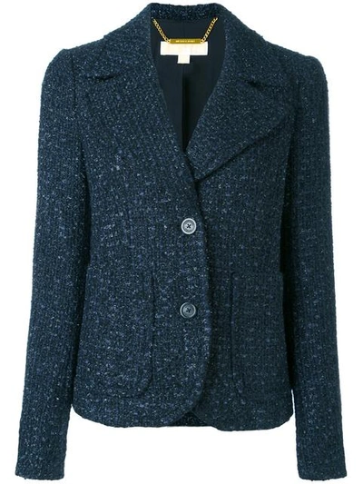 Michael Michael Kors Tweed Jacket - Blue