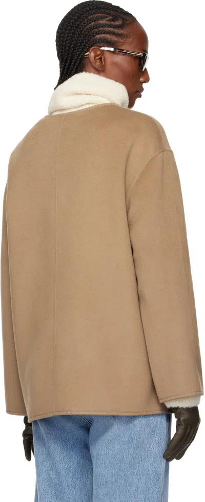 Rohe Beige Double-faced Wool Jacket In Multi