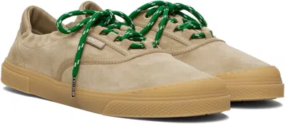 Moncler Biscuit Suede Vera Leisure Sneakers In Brown