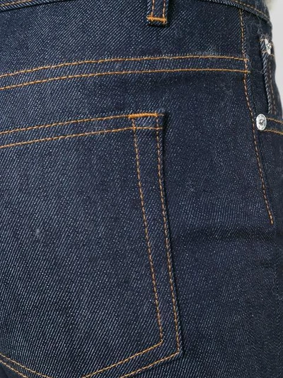 Shop Apc Five Pockets Skinny Jeans In Blue