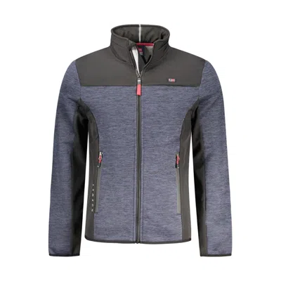 Norway 1963 Blue Polyester Men Jacket In Gray