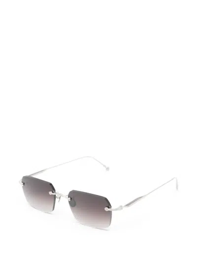 Matsuda Rectangle-frame Sunglasses In Silver