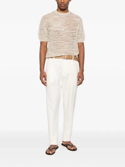 Dsquared2 Belt-loop Trousers In Neutral